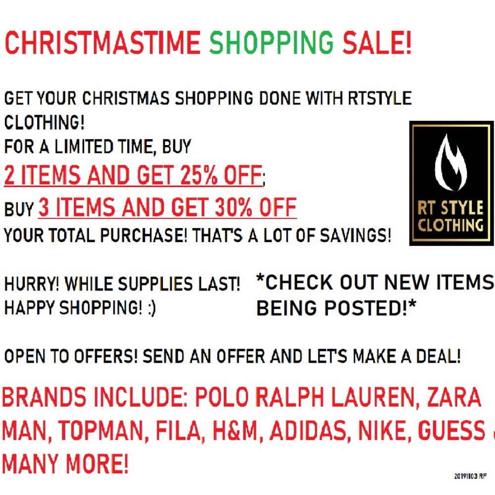 CHRISTMASTIME SHOPPING SALE!